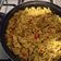 El cooksnap de Ángela cuando hizo Arroz con pollo y verduras al curry.