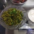 Sonal Karia's cooksnap of when they made ગ્રીન ગાર્લિક મગ (Green Garlic Moong Recipe In Gujarati).