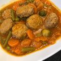 El cooksnap de Dos Rombos en la Cocina cuando hizo Albóndigas con verduras en 30 minutos.