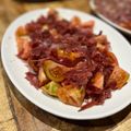 El cooksnap de Becky cuando hizo Ensalada de tomate y mojama.