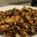 El cooksnap de chus cuando hizo Revuelto de morcilla de cebolla.