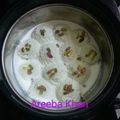 Areeba Khan's cooksnap of when they made RasMalai.