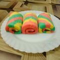 Cooksnap dari Artati Yusuf untuk resep Bolu gulung pelangi