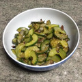 El cooksnap de La Jícara cuando hizo Salteado de pepino holandés estilo asiático.
