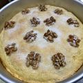 El cooksnap de tapese cuando hizo Pastel con crema, manzanas y nueces (Cake with cream, apples and nuts).