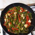El cooksnap de Miguel cuando hizo Fajitas de pollo.