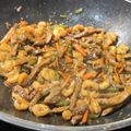 El cooksnap de Ensirub cuando hizo Tallarines con Ternera y Gambas / recetas de comida china.