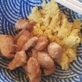 il RK quando ha preparato Un piatto giapponese di riso 2 colori (pollo e uovo)