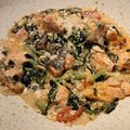 Cooksnap dari Triska untuk resep Creamy Salmon with Spinach
