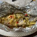 Cooksnap Nurul Aliah semasa beliau membuat Siakap Kukus Limau.