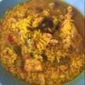 El cooksnap de Irene-Guirao cuando hizo Arroz con pollo y verduras.