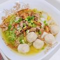 รูป Cooksnap ของ Rak Chantang เมื่อเขาทำ ก๋วยเตี๋ยวหมี่หยกวันฝนพรำ