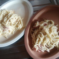 El cooksnap de Manuel Lopez cuando hizo Spaghetti Blanco con jamón.