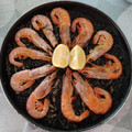 El cooksnap de Almudena Pascual cuando hizo Paella de arroz negro.
