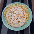 El cooksnap de Luis Martinez cuando hizo Espaguetis con salsa de almendras, puerro y champiñones 🍝.