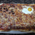 El cooksnap de Elisa cuando hizo Masa pizza sin levadura usando cerveza.