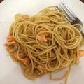 Cooksnap dari Runny Chan untuk resep Aglio Olio with Salmon Anak 1 Tahun+