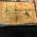 El cooksnap de Soraya Mateos cuando hizo Spanakopita, pastel griego salado.