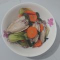 Cooksnap của Cau Hai khi họ làm theo món Gà hấp cải thìa cà rốt