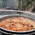 El cooksnap de miranda estrada cuando hizo Paella de mariscos con azafrán y cúrcuma.