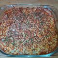 El cooksnap de Victor Garrido cuando hizo Lasaña de berenjena rellena de carne y rulo de cabra con topping de bacon y 4 quesos.