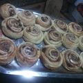 El cooksnap de Julieta Ballerini cuando hizo Espirales de pasas de uva.