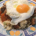 El cooksnap de Irene-Guirao cuando hizo Cous cous al ras hanout con verduras y frankfurt.