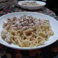 El cooksnap de Lucas Palma cuando hizo Tallarines a lo Alfredo.