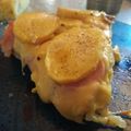 El cooksnap de Monica Montero cuando hizo Tarta de papa con cebolla, jamón cocido y queso.
