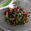 il irharuka quando ha preparato Insalata di riso venere con tonno e verdure