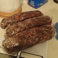 El cooksnap de Maru Araújo Peloche cuando hizo Salchichón de chocolate.