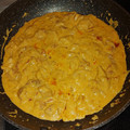 El cooksnap de Ángel Castillo cuando hizo Pechuga de pollo con salsa al curry.