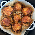 El cooksnap de Bárbara 🏵️ cuando hizo Champis rellenos al horno.