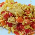 El cooksnap de Patricia Rivera cuando hizo Arroz con curry, pollo y verduras.
