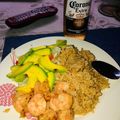 El cooksnap de Ana Carolina cuando hizo Camarones al Ajillo.