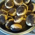 El cooksnap de Analia Real cuando hizo Tortitas negras.