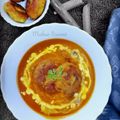 Mahua Chakraborty Swami's cooksnap of when they made কাঁচাকলার কোপ্তাকারি (kancha kolar kopta curry recipe in Bengali).