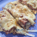 El cooksnap de Daniela Lopez cuando hizo Pizza con base de pollo.