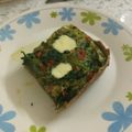 El cooksnap de Marisol Cuello cuando hizo Tarta de espinaca y pollo con masa integral casera.