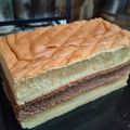 Cooksnap dari Sulini Chu untuk resep Lapis Ekonomis Vanilla Greenteea Lembut 6 Telur ajaa