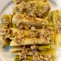 El cooksnap de Begoña Garteizaurrekoa cuando hizo Puerros asados con vinagreta de nueces.