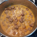 El cooksnap de santiago fernandez roig cuando hizo Albóndigas de pollo en salsa de cacahuete 🥜.