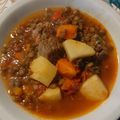 El cooksnap de Francisca Gorriti cuando hizo Guiso de lentejas con porotos de soja.