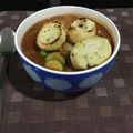El cooksnap de Sergio Andrés Vega Salas cuando hizo Sopa de Carne y Vegetales con Pan Frito.