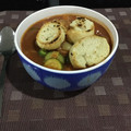 El cooksnap de Sergio Andrés Vega Salas cuando hizo Sopa de Carne y Vegetales con Pan Frito.
