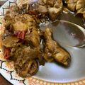Cooksnap MinSha semasa beliau membuat Ayam 3 Cawan (Three-Cup Chicken).