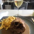 El cooksnap de Jaime Mito JM cuando hizo Codillo de cerdo en salsa al Oporto con setas shiitake.