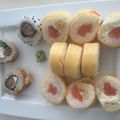 El cooksnap de Cora cuando hizo Sushi "California roll".