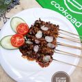 Cooksnap dari Riska Dwi A untuk resep Sate Jamur Tiram + bumbu kacang