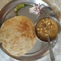 Simran Batra's cooksnap of when they made Puri chole.